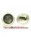 Pasador 16mm Agujero 7x2,5mm para Rivoli 12mm, Plateado