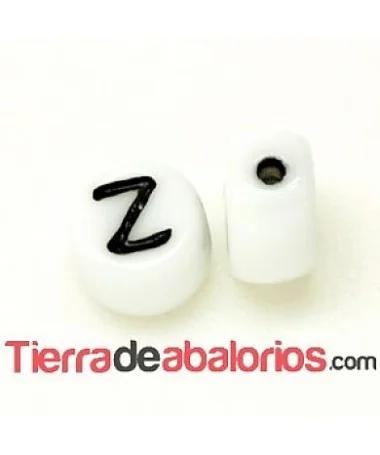 Entrepieza Moneda 6x4mm Agujero 0,9mm Letra Z Entrepieza Moneda 6x4mm Agujero 0,9mm Letra Z