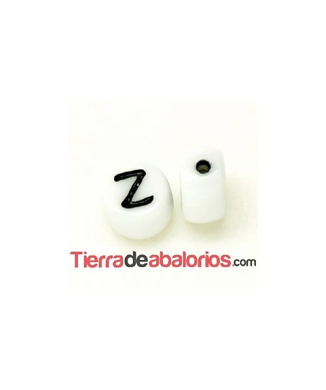 Entrepieza Moneda 6x4mm Agujero 0,9mm Letra Z Entrepieza Moneda 6x4mm Agujero 0,9mm Letra Z
