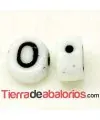Entrepieza Moneda 6x4mm Agujero 0,9mm Letra O