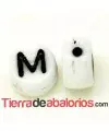 Entrepieza Moneda 6x4mm Agujero 0,9mm Letra M