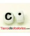 Entrepieza Moneda 6x4mm Agujero 0,9mm Letra C