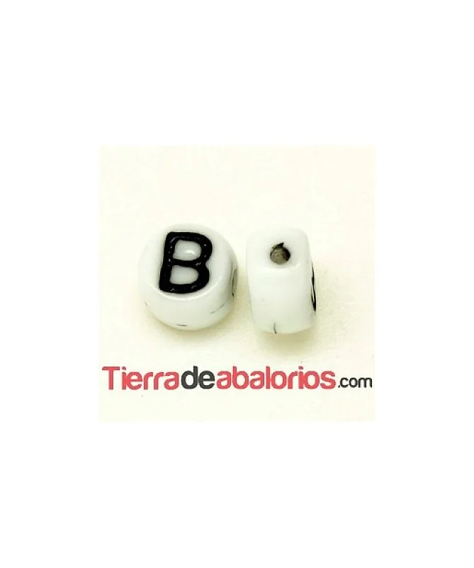 Entrepieza Moneda 6x4mm Agujero 0,9mm Letra B Entrepieza Moneda 6x4mm Agujero 0,9mm Letra B