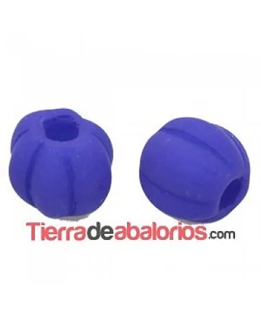 Calabaza 8mm Agujero 2,4mm Purple Neón
