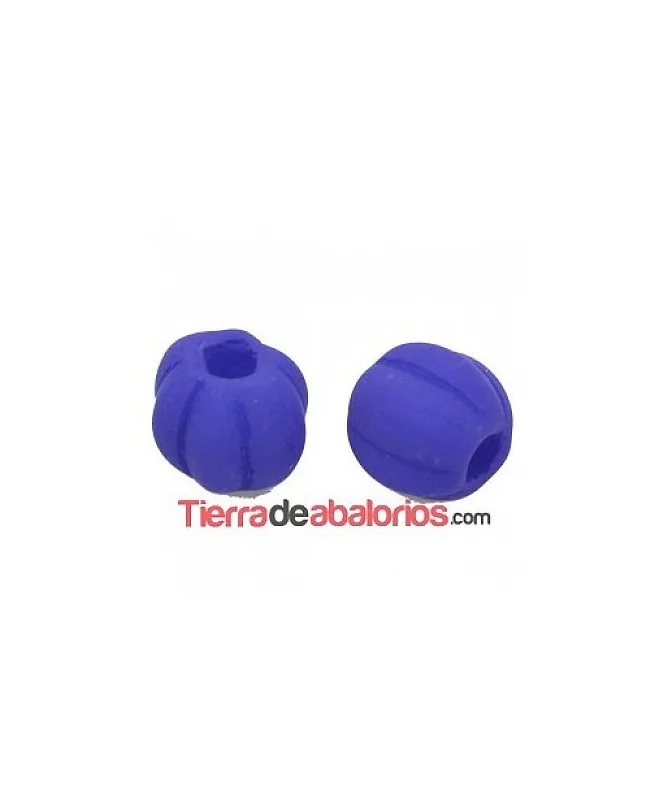 Calabaza 8mm Agujero 2,4mm Purple Neón