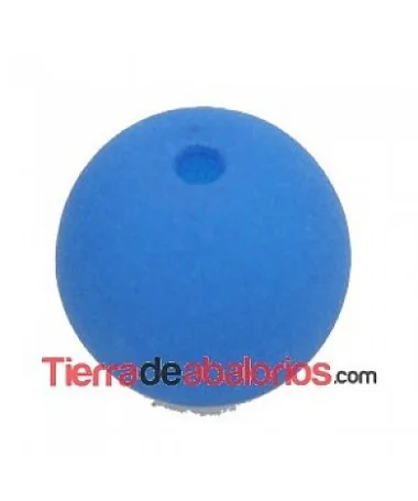 Perla de Cristal Checo 4mm, Azul Neón