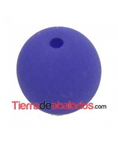 Perla de Cristal Checo 6mm Dark Blue Neón