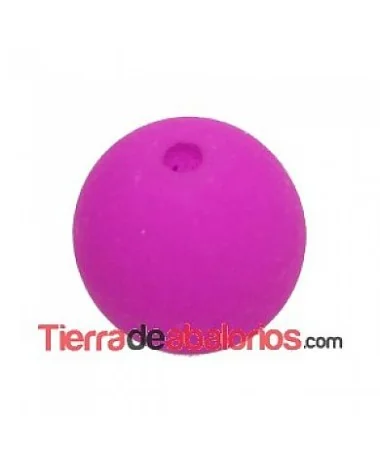 Perla de Cristal Checo 6mm Purple Neón