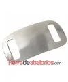 Entrepieza Pasador Curvado 42x23mm Agujero 14x4mm, Plateado