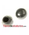 Bola Terminal 7x6mm Agujero 3mm, Plateado