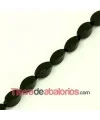 Agata Twist 16x8mm Agujero 1mm Negra