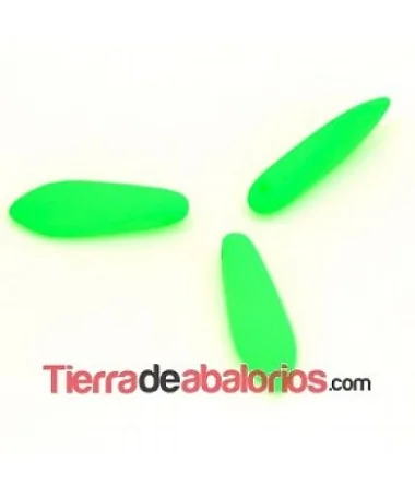 Dagger Bead 5x16mm Verde Neón