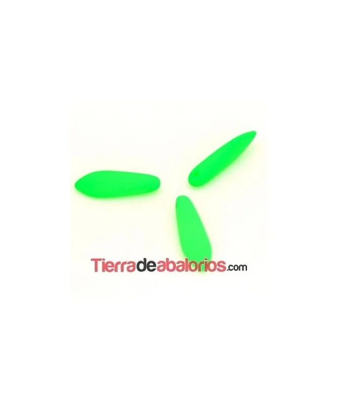 Dagger Bead 5x16mm Verde Neón