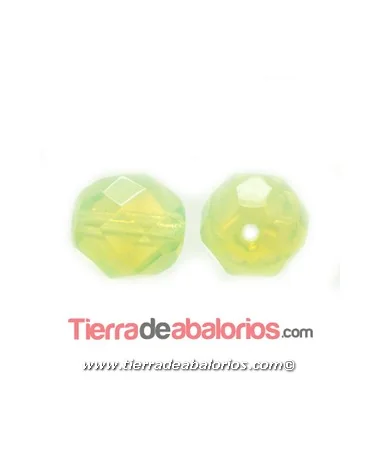 Facetada 8mm Amarillo Claro Opalino