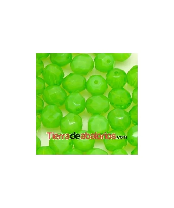Facetada 8mm Verde Opalino Facetada 8mm Verde Opalino
