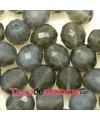 Facetada 10mm Agujero 1mm, Gris Opalino