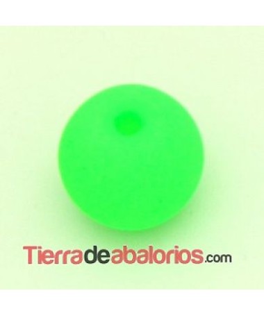 Perla de Cristal Checo 4mm, Verde Neón