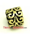 Tubo Entrepieza 8x10mm Agujero 6mm, Oro Viejo