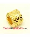 Tubo Entrepieza 8x10mm Agujero 6mm, Dorado