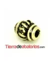 Entrepieza Barril 8x6mm Agujero 1,7mm, Oro Viejo