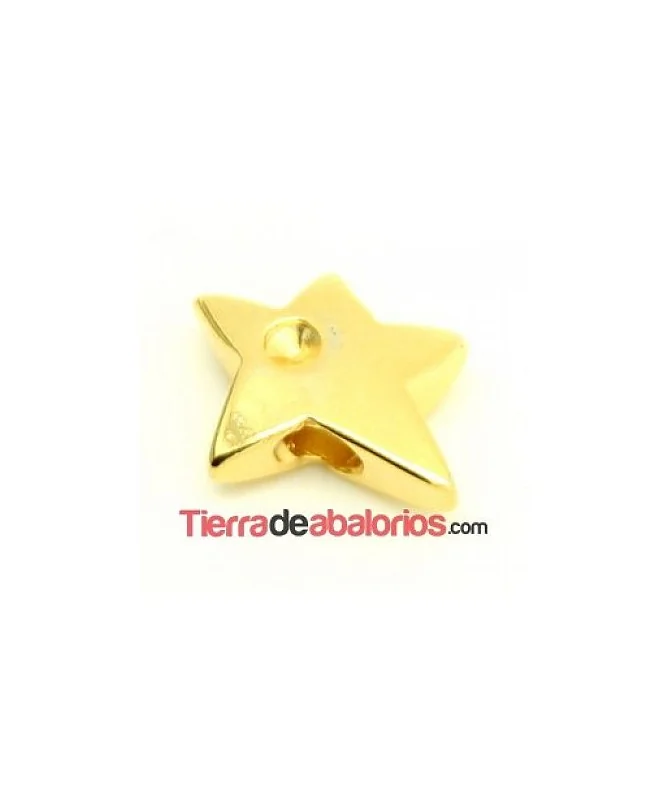 Entrepieza Estrella 14x19mm Agujero 3,5mm, Dorada