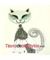 Transfer Gato Ojos Rasgados 17x5x11cm