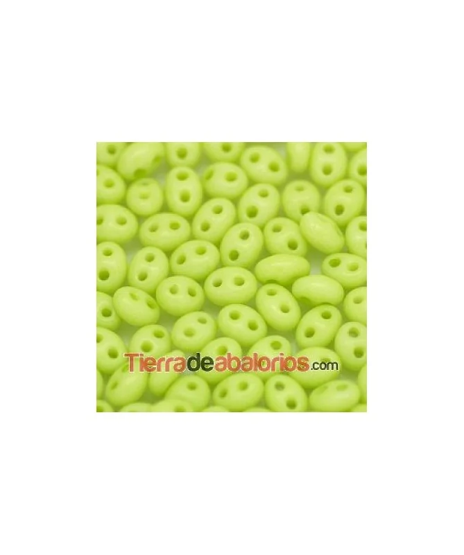Twin Bead 2,5x5mm Pistacho Opaco