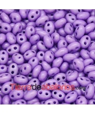 Twin Bead 2,5x5mm Lila Mate Twin Bead 2,5x5mm Lila Mate