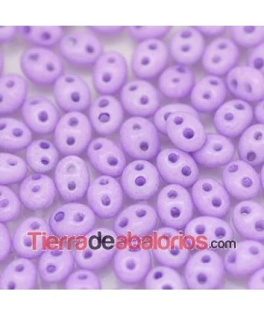 Twin Bead 2,5x5mm Lila Opaco