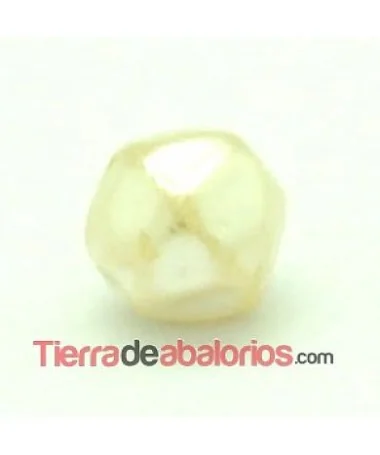 Perla Barroca Irregular de Cristal Checo 4mm Blanco Nacarado Perla Barroca Irregular de Cristal Checo 4mm Blanco Nacarado