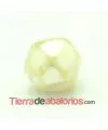 Perla Barroca Irregular de Cristal Checo 4mm Blanco Nacarado