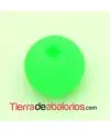 Perla de Cristal Checo 12mm Verde Neón