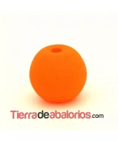 Perla de Cristal Checo 12mm Naranja Neón Perla de Cristal Checo 12mm Naranja Neón