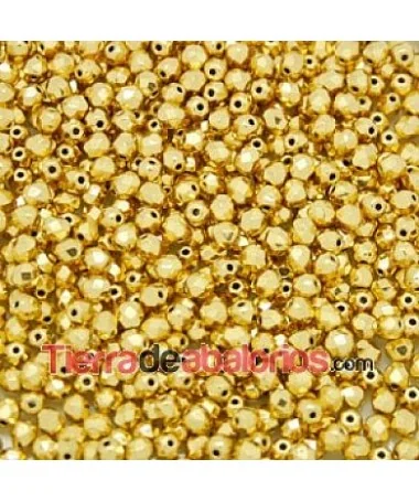 Facetada 6mm Dorada Facetada 6mm Dorada