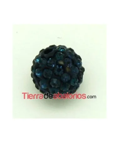 Bola Shamballa 8mm Agujero 1mm Dark Indigo