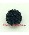 Bola Shamballa 8mm Agujero 1mm Dark Indigo