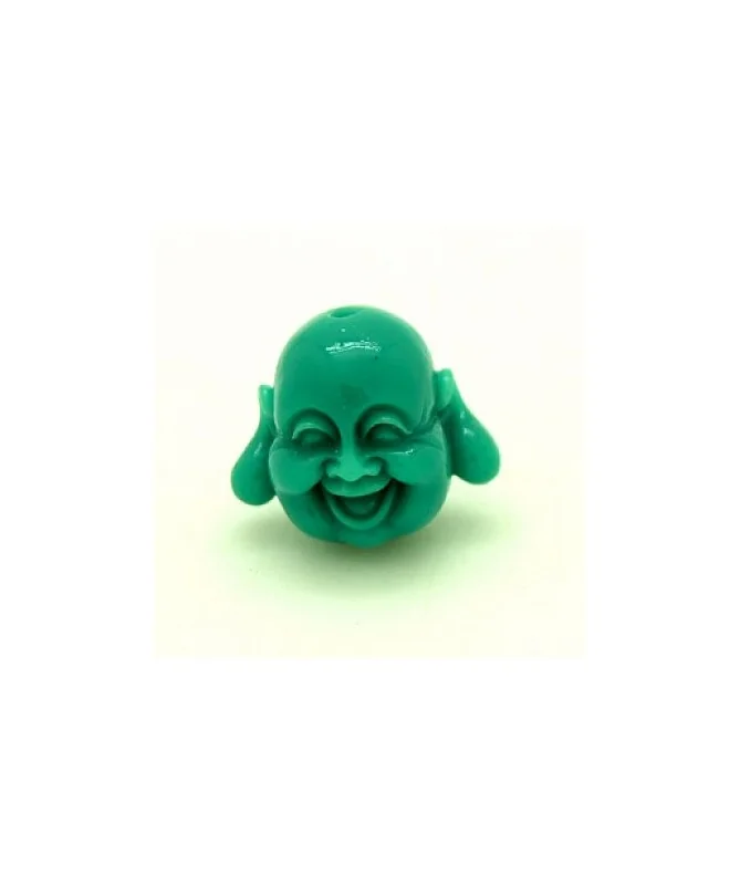Happy Buda 19x21mm Agujero 1,8mm Turquesa Oscuro