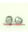 Perla Barroca Irregular de Cristal Checo 12x11mm, Gris