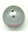 Perla de Cristal Checo 12mm Gris Plata