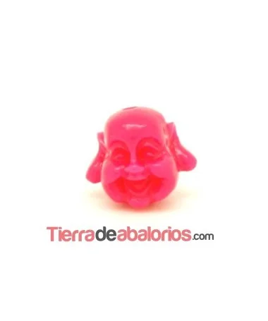 Happy Buda 19x21mm Agujero 1,8mm Fucsia
