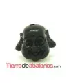 Happy Buda 19x21mm Agujero 1,8mm Negro