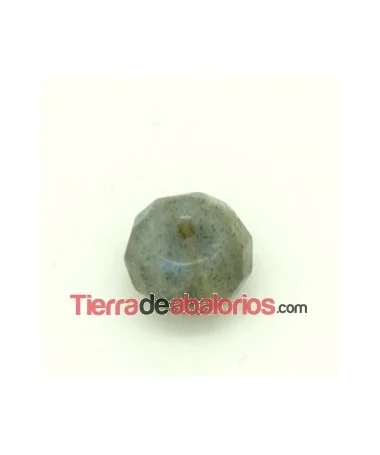 Labradorita Rondel Facetado 10x7mm Agujero 1mm