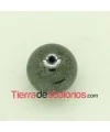 Perla de Cristal Checo 12mm Hematite