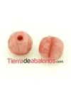 Trendy Bead Facetada 12mm Agujero 2.6mm Rosa Palo