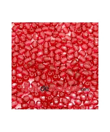 Facetada 4mm Fucsia Facetada 4mm Fucsia