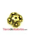 Casquilla Flores 12mm, Oro Viejo