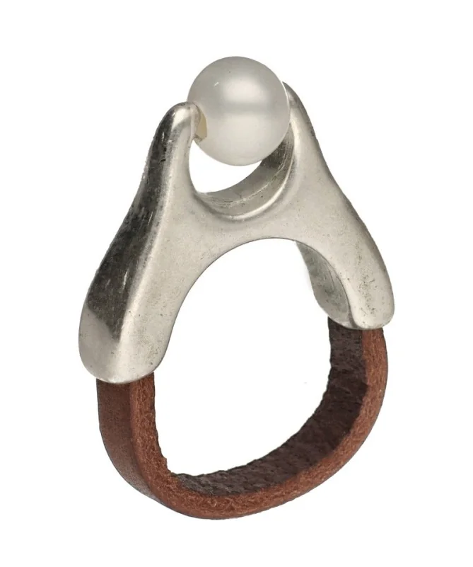 Base para Anillo 20x25mm Agujero 5x2,5mm. Plateado