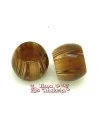 Resina Tubo 17x13mm Agujero 10mm, Ojo de Tigre