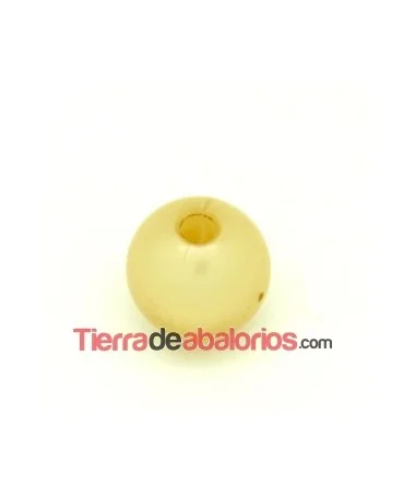 Resina Bola 14mm agujero 3,3mm Crema Nacarado