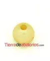 Resina Bola 14mm agujero 3,3mm Crema Nacarado